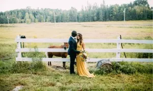 mariage extérieur champ